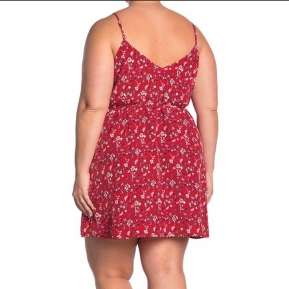 Sanctuary Wrap Patterned Mini Dress, Sz 3X - Picture 2 of 6